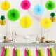 thumbnail image 4 of GOOHOCHY 1 Fije el tema hawaiano Decoración de la fiesta Flamingo Piña Bandera Colgante de Papel Fans, 4 of 8