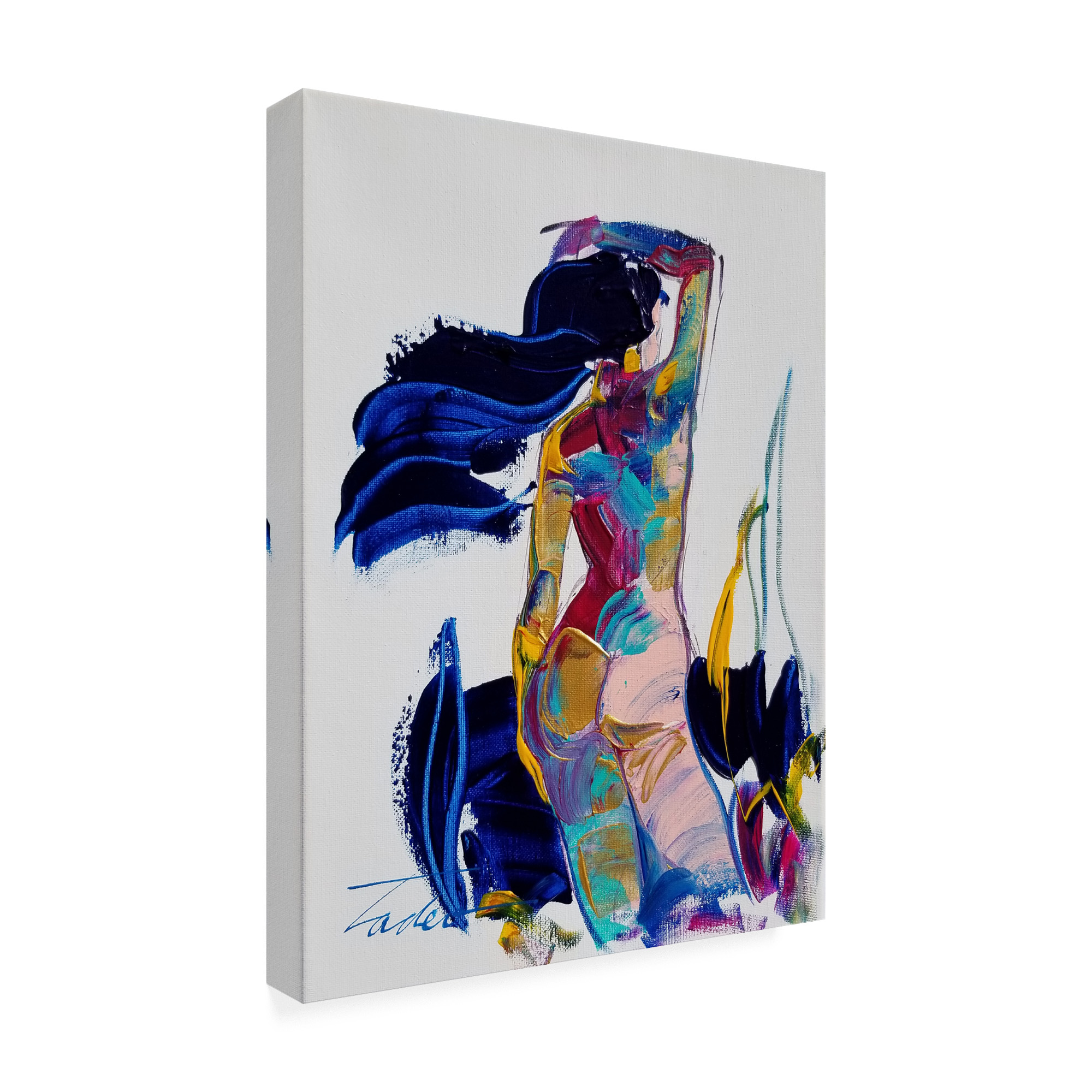Trademark Fine Art 'Dancing The Blues' Canvas Art by Tadeo Zavaleta