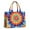 Rainbow Tie Dye-1, variant on Large Capacity Tote Bag,Rainbow Tie Dye Sunburst Handbag Fashion Luxury Tote Bag,15.7"x13"x 5.1" Inches,Laptop Compatible