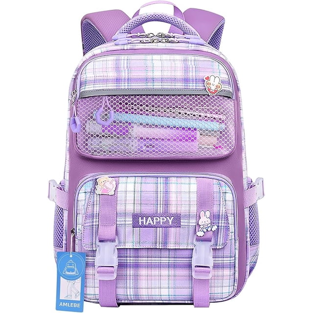 Mochilas Escolares AMLEBE para Niñas Gran Capacidad Impermeable Bolsa Libro