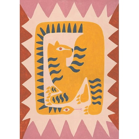Eye Of The Tiger Print Wall Art, Modern Wall Decor For Living Room Bedroom, 8x12 UNFRAMED