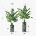 thumbnail image 2 of Artificial Tree in Contemporary Planter, Fake Areca Tropical Palm Silk Tree for Indoor and Outdoor Home Decoration - 66" Overall Tall (Plant Pot Plus Tree), 2 of 5