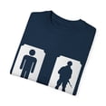 thumbnail image 3 of Humorous My Bro's A Soldier Illustration Gag Cute Troopers Appreciation Pun Men Women Unisex Garment-Dyed T-shirt, 3 of 4