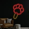 thumbnail image 2 of Glowneon Ice Cream Pet Paw Neon Sign, Ice Cream Led Sign, Ice Cream Shop Decor, Coffee Shop Decor, 2 of 5