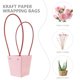 thumbnail image 2 of 10 Uds. Bolsas de mano para ramo, bolsas para envolver flores, estuches florales, cestas de flores de papel, 2 of 4