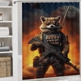 thumbnail image 5 of Animal Guardian America Shower Curtain Sets with Rugs 4 Piece Rustic, 5 of 8
