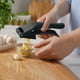 thumbnail image 5 of Fiudx Prensa de Ajo, Balancín Ergonómico de Acero Inoxidable, Cortador de Ajo Fácil de Limpiar, Picador Versátil para Salsas y Aderezos, Esencial de Cocina para Cocineros Caseros, Idea de Regalo Perf, 5 of 5