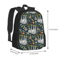 thumbnail image 3 of Daiia Cute Sloth Backpack for Men and Women -Durable Backpack Large Capacity, Water-Resistant Bag with Adjustable Straps and Laptop Compartment, 3 of 9