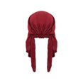 thumbnail image 4 of Women Muslim Headscarf Hat Pre Tied Hair Loss Turban Solid Color Chemo Baseball Cap Slouchy Bonnet Head Cover, 4 of 7