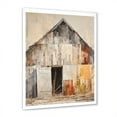 thumbnail image 4 of Designart "Muted Tone Minimalism With Barn III" Barn Picture Framed Canvas Prints, 4 of 5