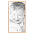 thumbnail image 2 of ArtToFrames 18x33" Gold And Stained Brown Picture Frame, Gold Wood Poster Frame, with Regular Acrylic and 2 (FBPL-4766), 2 of 7