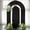 Black, variant on BalsaCircle 2 White Fitted Spandex Double Open Arch Backdrop Stand Covers Party Events Decorations Supplies