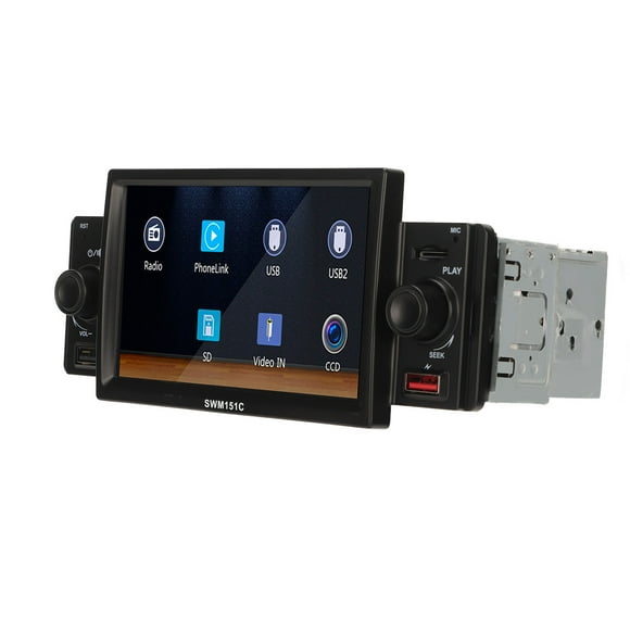 Estéreo para automóvil Bling Bling MP5 con pantalla táctil de 5 pulgadas y cámara de respaldo Bluetooth 5.1