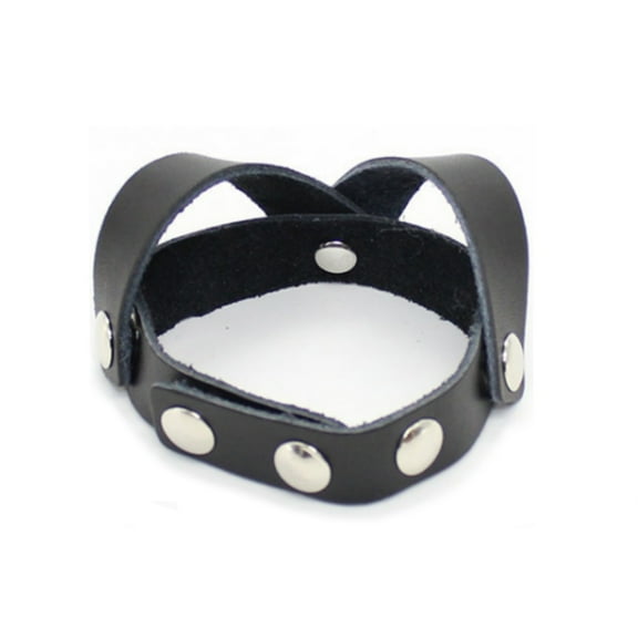 Leather Black Body massager Personal Massage for Men Adjustable