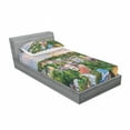 thumbnail image 3 of Landscape Bedding Set with Sheet & Covers, Yangon Myanmar Skline Cityscape Scenery with Nature Village Houses Art Print, Printed Bedroom Decor 2 Shams, 4 Sizes, Multicolor, by Ambesonne, 3 of 3