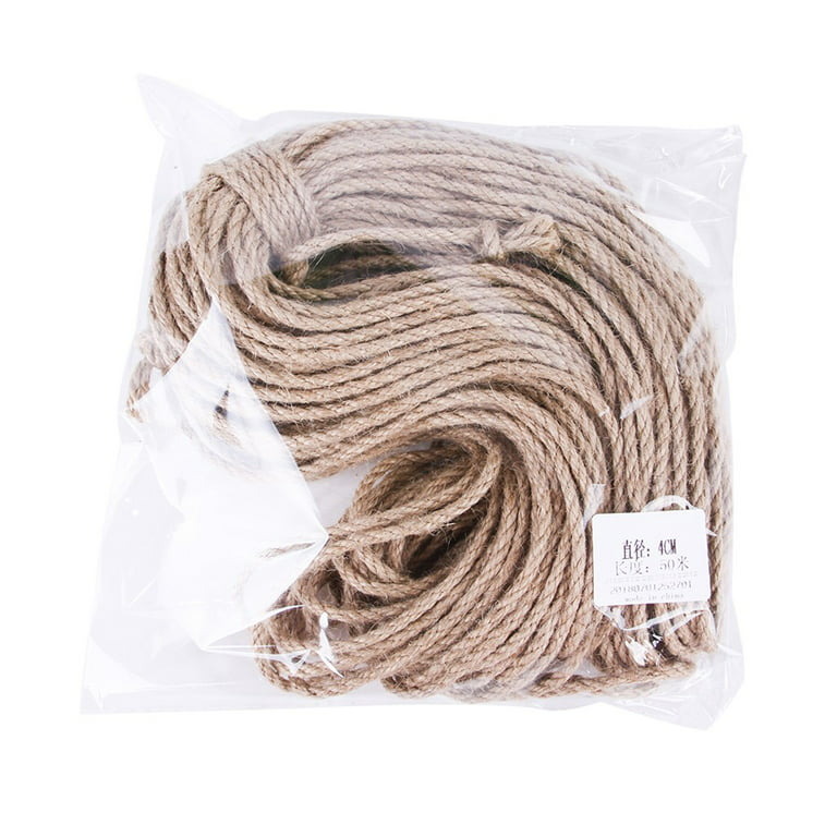Pet-u 50' /100' 3Strand Rope Synthetic Hemp Decking Garden Decorative Boating Rope, Size: 3/4inch × 100Feet