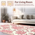 thumbnail image 2 of ODIKA 4'x6' Machine Washable Non-Slip Area Rug, Floral Classic Garden Design High Traffic Rug, Pink, 381719, 2 of 7