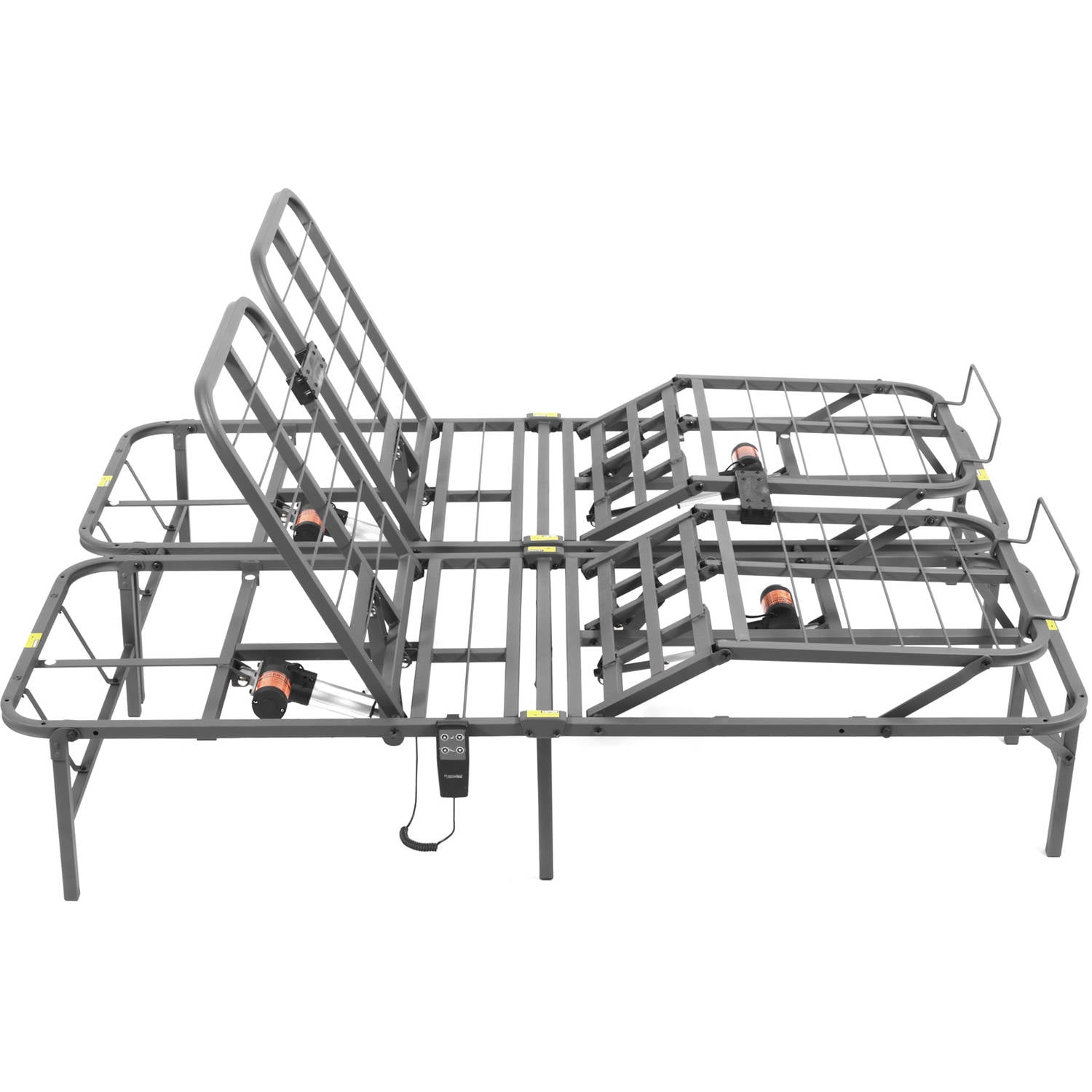 Pragmatic 14" High Profile Dual Adjustable Steel Bed Frame ...