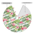 thumbnail image 2 of Yiaed Tropical Flamingo Print Christmas Tree Skirt , Tree SkirtsTree Mat for Christmas Winter Holiday Indoor Decorations-30", 2 of 7