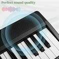 thumbnail image 4 of Ktaxon 61 Key Folding Keyboard Piano, Foldable Electronic Keyboard Piano Portable Electric Piano with 200 Rhythms, 200 Tones and 80 Demos for Beginners, 4 of 9