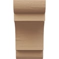thumbnail image 2 of 9"W x 9"D x 18"H Wide New Brighton Rough Cedar Woodgrain TimberThane Corbel, Primed Tan, 2 of 6