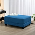 thumbnail image 3 of JUSTLET Corduroy Ottoman for Sectional Sofa, Navy, 3 of 6