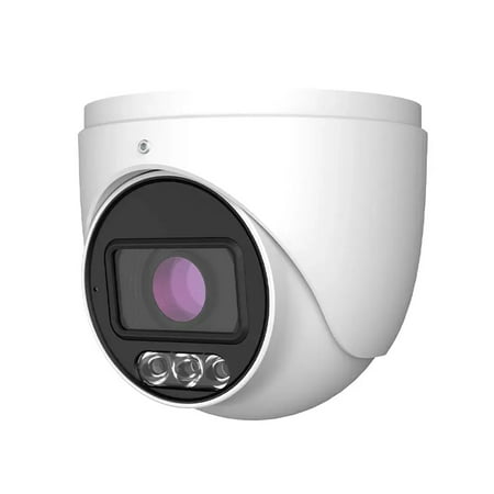 ENS Titanium IP-5IRD4C4A5-28 IP 4MP 2.8mm 24/7 Full Color 98ft LED With Mic Ai Turret Camera