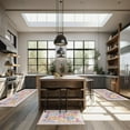 thumbnail image 6 of Boho Kitchen Rug Sets 3 Pieces, Washable Kitchen Mats for Floor, Non Slip Soft Vintage Kitchen Area Rug Floor Mat for Kitchen, Laundry Room and Hallway (Colorful, 20''x32''+20''x47''+20''x59''), 6 of 6