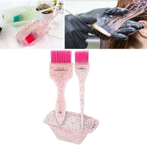 3 piezas de plástico cabello shamjiam Cepillo para tinte cuenco para teñir