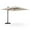 Beige, variante sur Costway Parasol Suspendu Déporté Carré de 9,5 Pi pour Patio, 2 Niveaux, Rotation 360°, Extérieur, Café