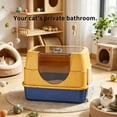 thumbnail image 6 of odorsTT Pink Cat Litter Box with Lid - XL Large Enclosed/Open Litter Box with Anti Leakage Enclosure - Odor Free Hooded Litter Tray, 6 of 7