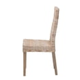thumbnail image 3 of bali & pari Nevina Bohemian Gray Kubu Rattan and Mango Wood Dining Chair, 3 of 10