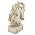 thumbnail image 3 of Galt International 18" Horsehead Wood-Like Carving Statue Centerpiece, 3 of 9