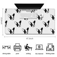 thumbnail image 5 of Long Mouse Pads for Desk,Cute Bulldog Desk Mats on Top Of Desks, Desk Mouse Pad Extra Large with 3mm Non-Slip Base and Stitched Edge for Gaming,Office,Work,Home 47.3"x23.6", 5 of 6