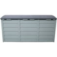 thumbnail image 4 of All Weather UV Pool Deck Storage Box, 75 Gallon Resin Patio Storage Bin with Wheels, Outdoor Waterproof Box for Cushions, Tools, Heavy Duty, Gray, 4 of 12