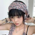 thumbnail image 4 of Handmade Headbands Women Trendy Crochet Hook Nonslip Headbands Solid Elegant Headband for Women Washing Face Makeup orange, 4 of 4