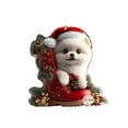 thumbnail image 3 of Qwtwty Christmas Tree Decorations Christmas Pet Christmas 2D Acrylic Window Hanging Decoration Home Bedroom Holiday Decoration Hanging, 3 of 4