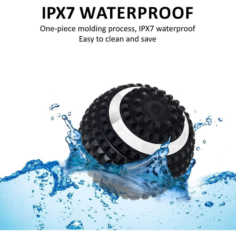 vibrating ball walmart FitRx Compact VibraBall Massage Ball, Rechargeable Full Body Vibration  Muscle Massager, Multiple Speeds, Black main image 0