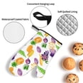 thumbnail image 5 of ZNDUO Oven Mitts and Pot Holders Sets, Watercolor Fruit Abstract Pattern Non-Slip Cooking Oven Mitts, 5 of 8