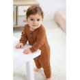 thumbnail image 4 of ZAV Solid Unisex Baby Boy Girl Rompers 2 Pack Long Sleeve Jumpsuits Infants Clothes Outfits, 4 of 8
