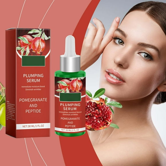 CSEONE Face Care Plumping Serum, Plant-Rich Peptide Serum with Pomegranate Extract, Skin Rejuvenation, Anti-Aging, 30ml,Firming Serum for Fine Lines and Wrinkles