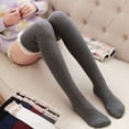 thumbnail image 5 of Sexy Women Warm Cotton Thigh High Stockings Knit Over Knee Lace Girls Long Socks, 5 of 5