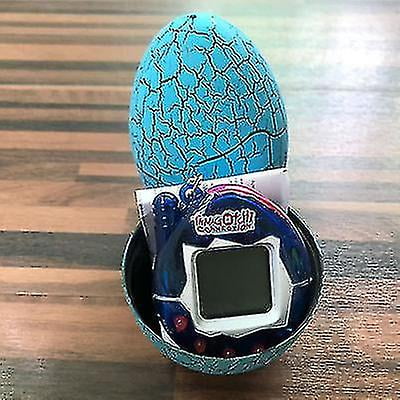 Blue Eggshell + Transparent Blue Pet Machine-easter Egg Tamagotchi Pets-90s Nostia Toys Gift