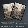 thumbnail image 3 of Riot At Westminster Anarchy In The UK Big Ben Chaos Dystopian Art Print Framed Poster Wall Decor 12x16 inch, 3 of 5