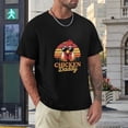 thumbnail image 4 of Chicken Daddy Groovy Men's Cotton Short Sleeve HD Print Tee for Casual T-Shirt Crew Neck Top Black 3XL, 4 of 7