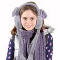 thumbnail image 3 of Miangastore Rabbit Ear Earmuffs Easter Rabbit Ear Headbands Winter Ear Warmers For Women Girls, Grey Random Style, 3 of 3