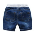 thumbnail image 4 of Shorts for Teens Boys' Fashion Boys Summer Shorts Casual Elastic Waist Embroidered Denim Five Pocket Cargo Shorts For Kids Comfortable Breathable Outdoor Play, 4 of 8