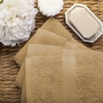 thumbnail image 4 of Superior Hymnia Egyptian Cotton Hand Towel Set, Toast, 4 of 6