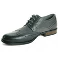 thumbnail image 3 of Alpine Swiss Zurich Mens Wing Tip Dress Shoes Two Tone Brogue Lace Up Oxfords, 3 of 7