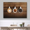 thumbnail image 5 of Canvas Print Wall Art Espresso & Coffee Beans on Wood Grain Table Fruit Food Photography Realism Chic Scenic Colorful Multicolor Ultra for Living Room, Bedroom, Office - 12"x18", 5 of 5